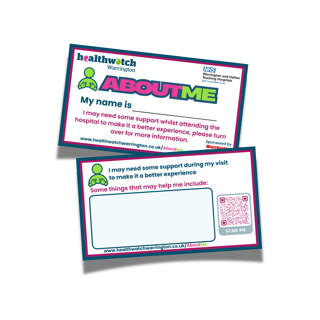 About me card mock up