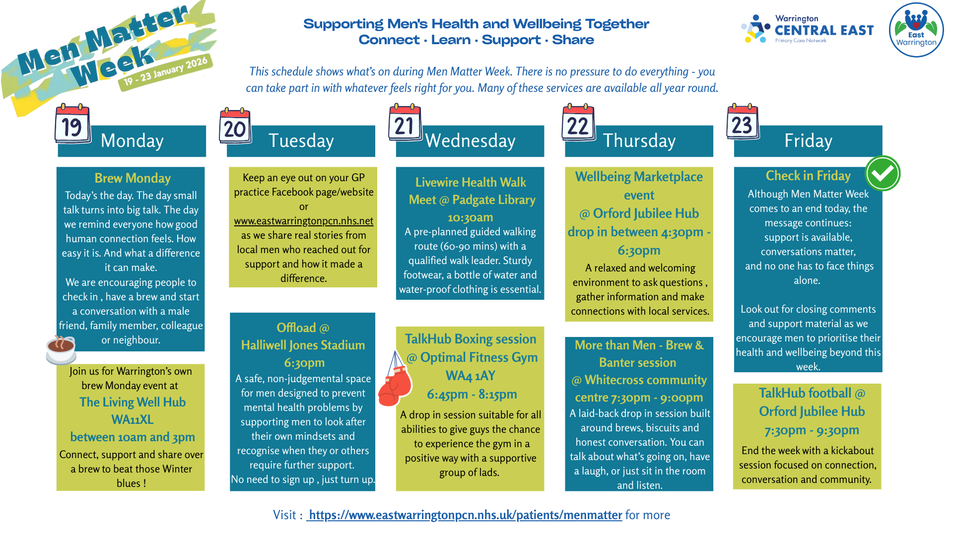 Men Matter Week Schedule