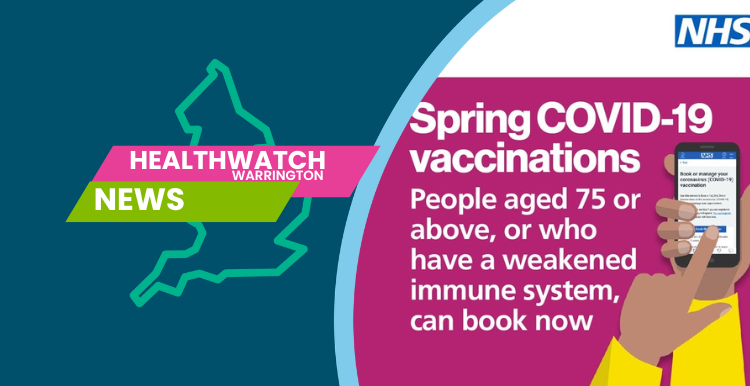 Healthwatch Warrington News Sprint COVID 19 Vaccinations coming to end