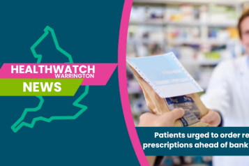 Urged to order repeat prescriptions before bank holiday