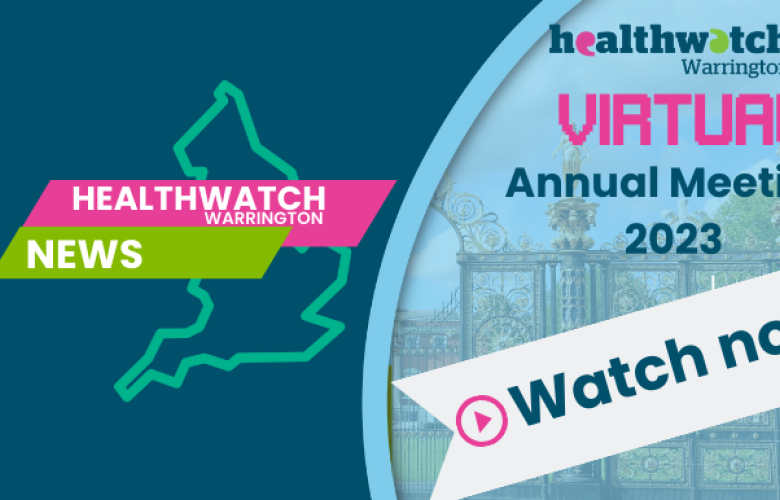 Healthwatch Warrington Virtual Annual Meeeting 2023